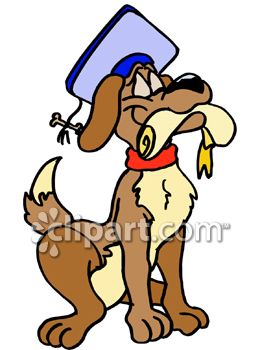 And image com . Dog clipart graduation