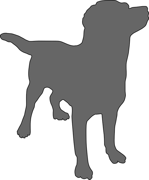 dog clipart shape