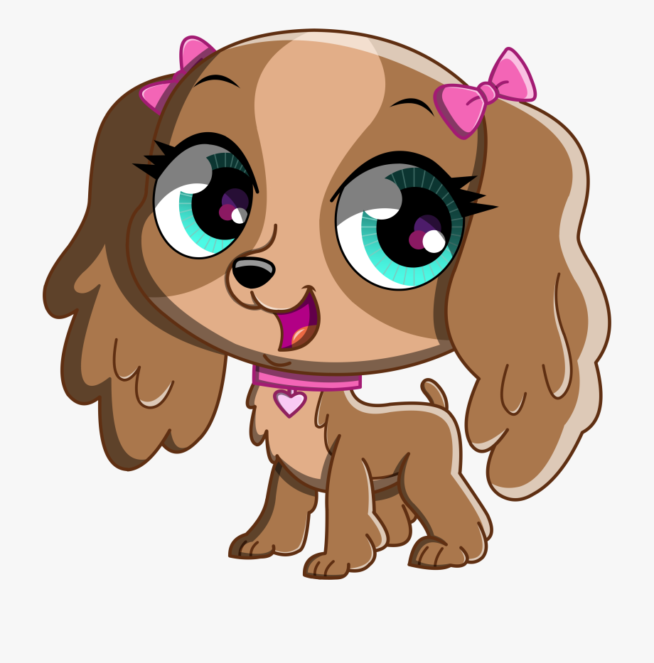 Pet clipart dog lick. Pets littlest shop cartoon