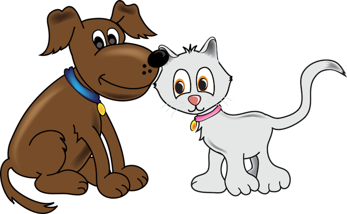 Dogs clipart cat. Free and dog download