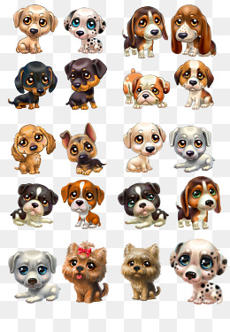 dogs clipart element