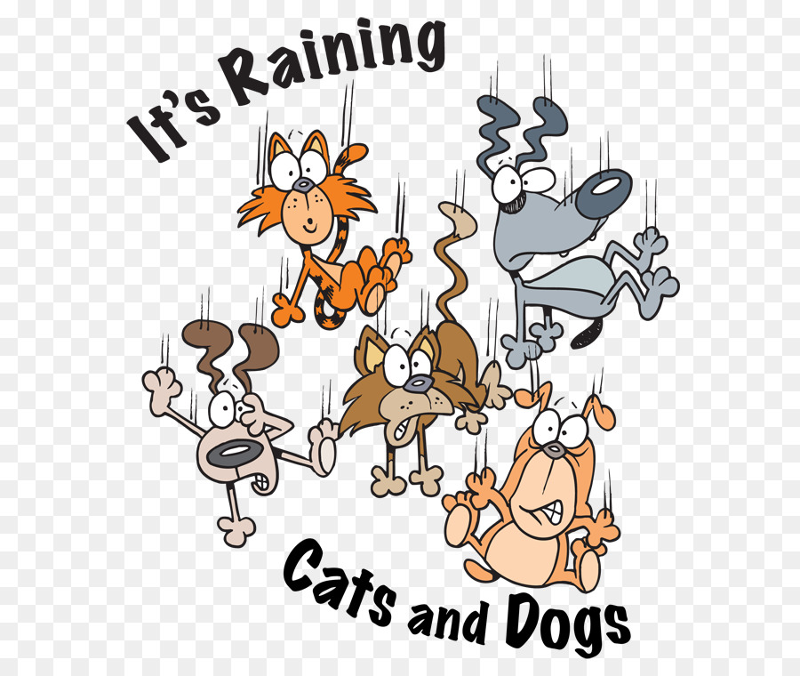 Cat and dog cartoon. Dogs clipart fishing