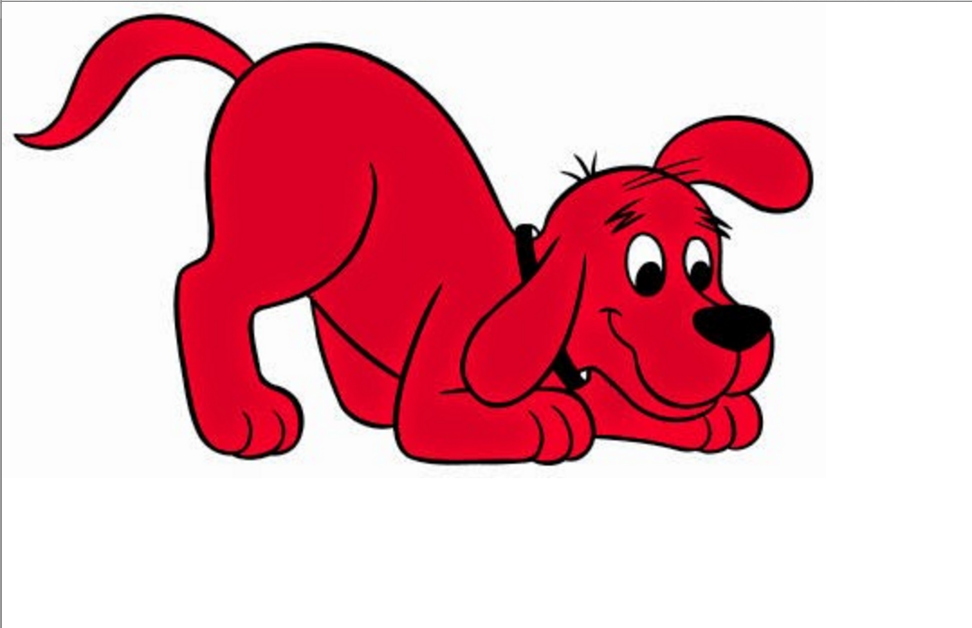 dogs clipart red