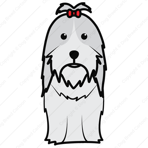 head clipart shih tzu