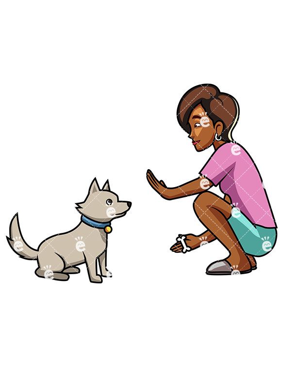 Dogs clipart teacher. A black woman teaching