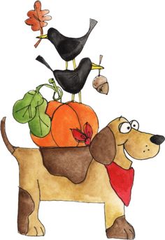 dogs clipart thanksgiving