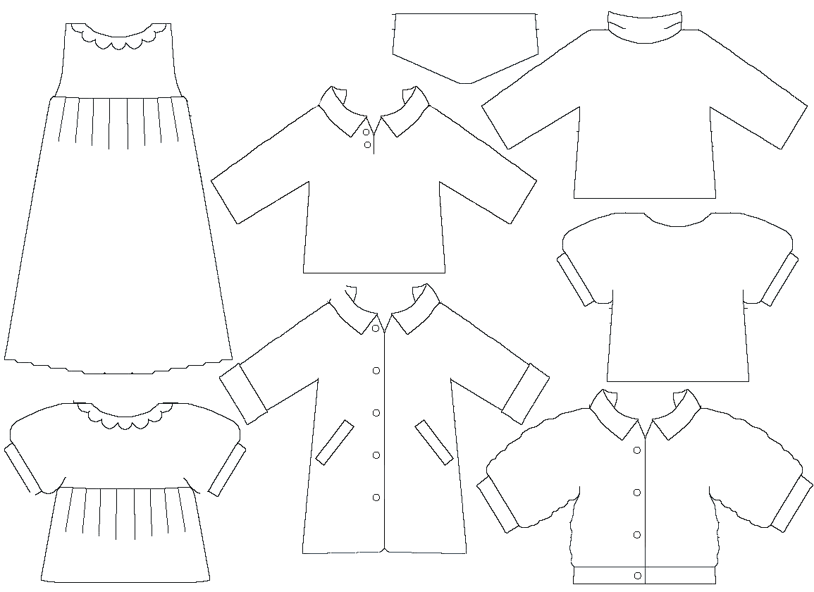 doll clipart doll outline
