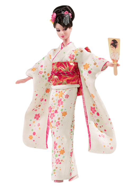 Japan barbie png free. Doll clipart kimono