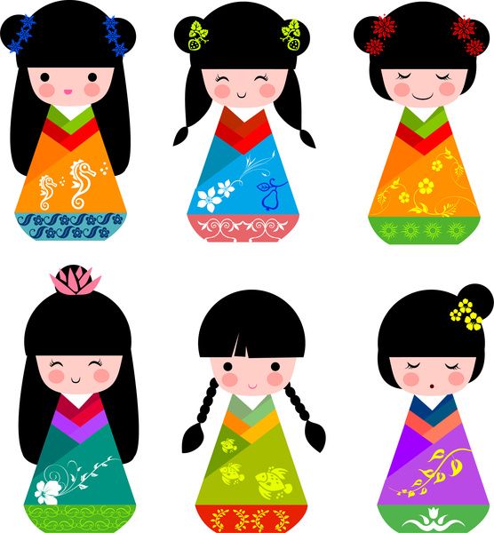 Free domain download clip. Doll clipart korean doll
