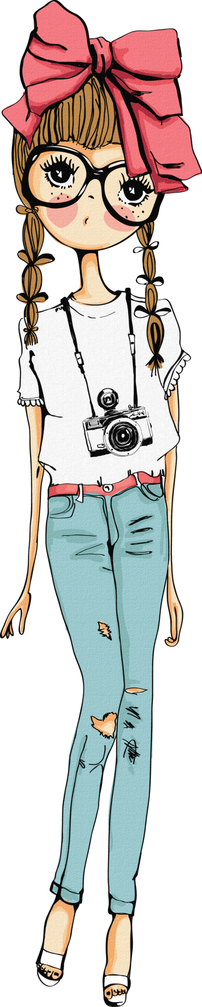 Creditos a su autor. Doll clipart korean doll