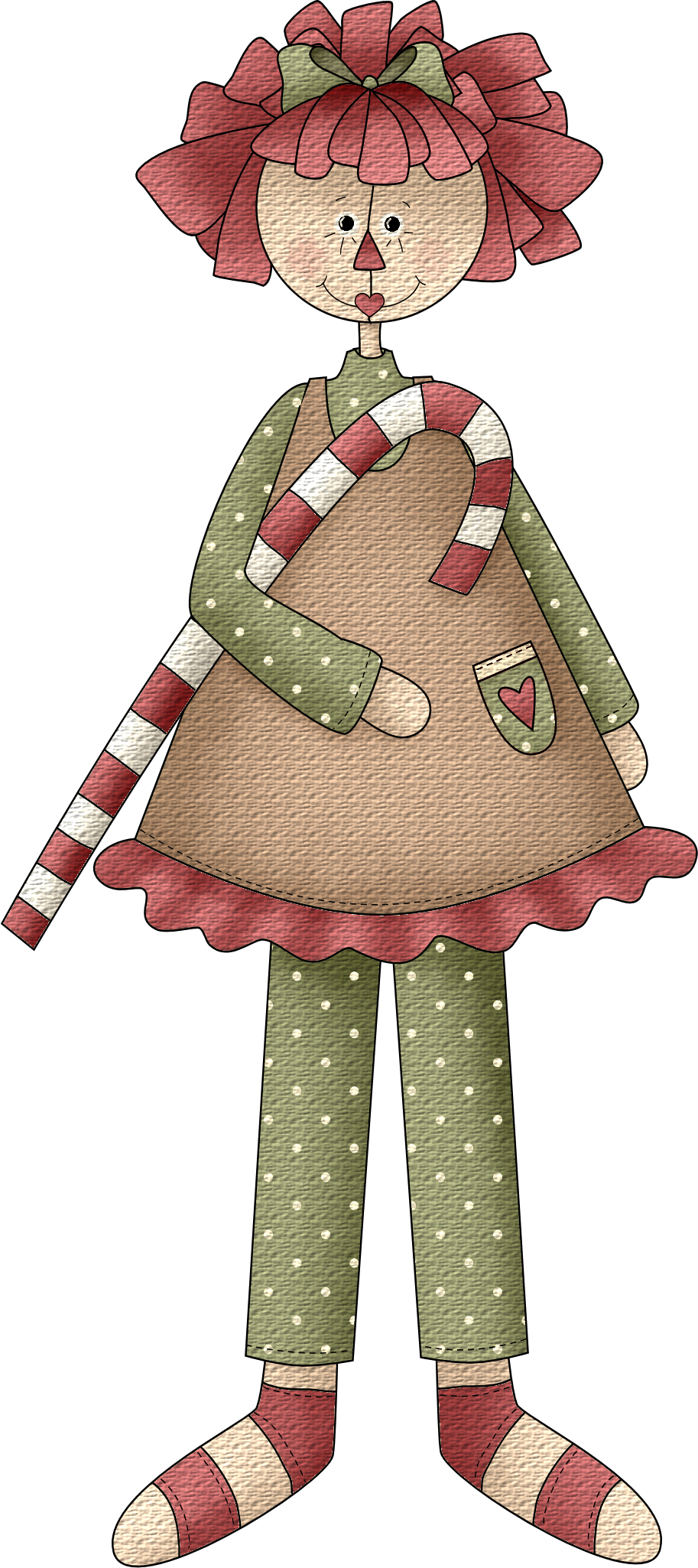 Doll clipart raggedy ann. Christmas girl clip art