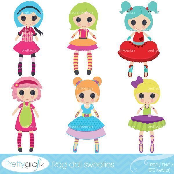 Doll clipart toy. Rag 