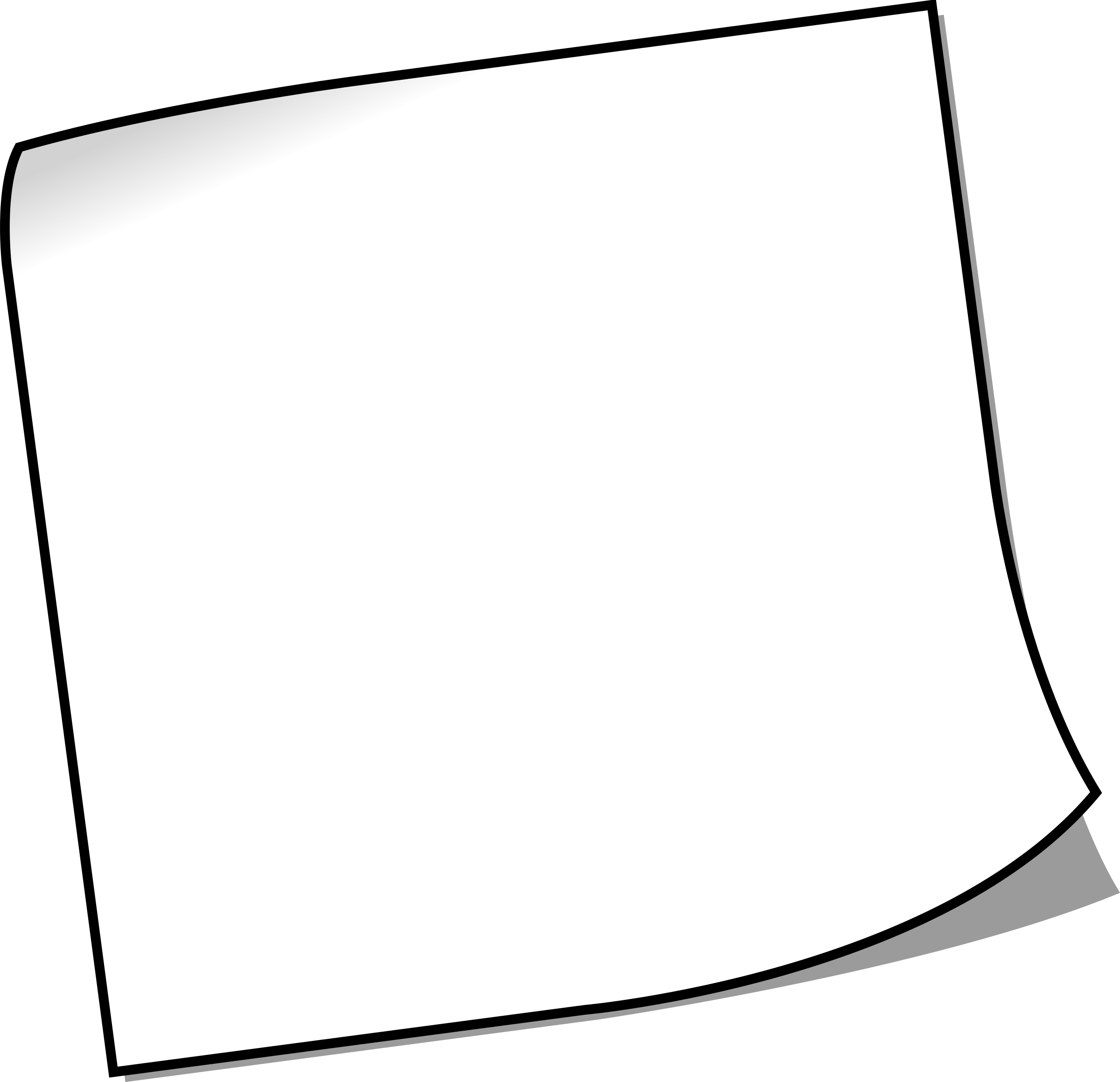 notepad clipart blank sticker