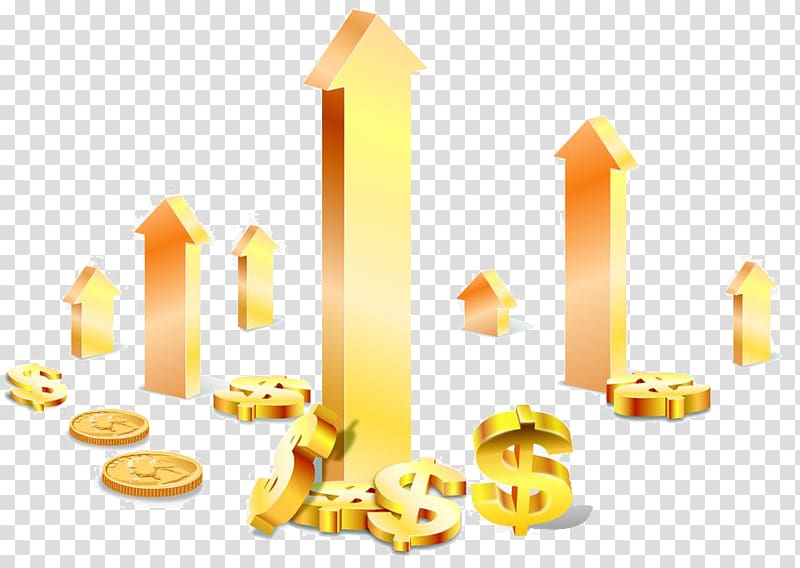 Gold colored sign cartoon. Dollar clipart economy