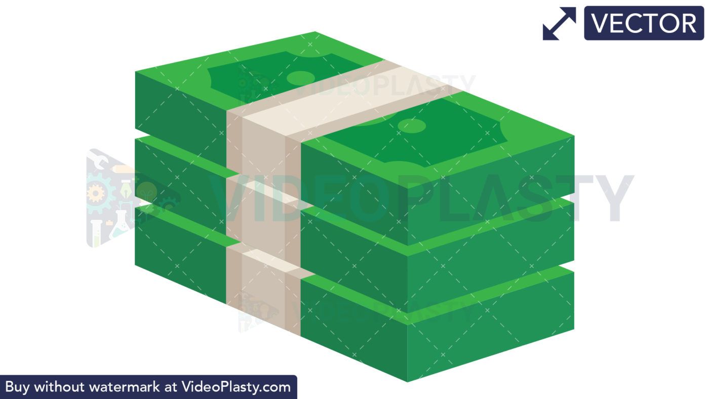 Stack of money icon. Dollar clipart pdf