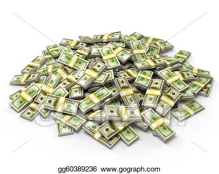 dollar clipart pile