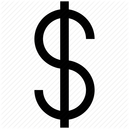 Market and economics by. Dollar sign icon png
