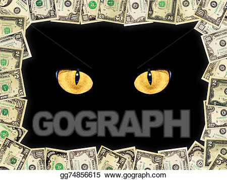 Dollars clipart frame. Stock illustration from the