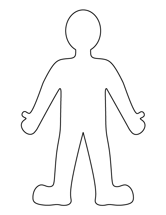 Person pattern use the. Weight clipart outline