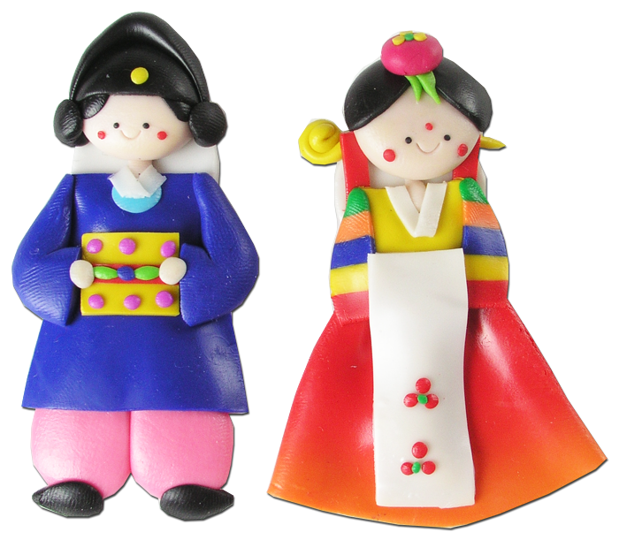 korean dolls traditional dress