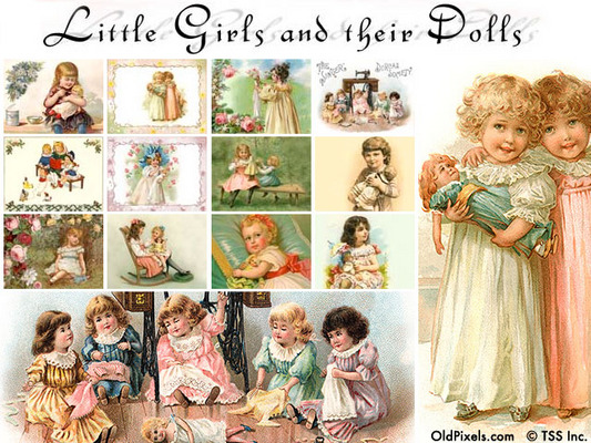 Dolls clipart vintage doll.  clip art illustrations