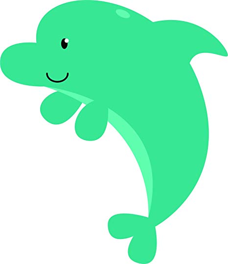 dolphin clipart green dolphin