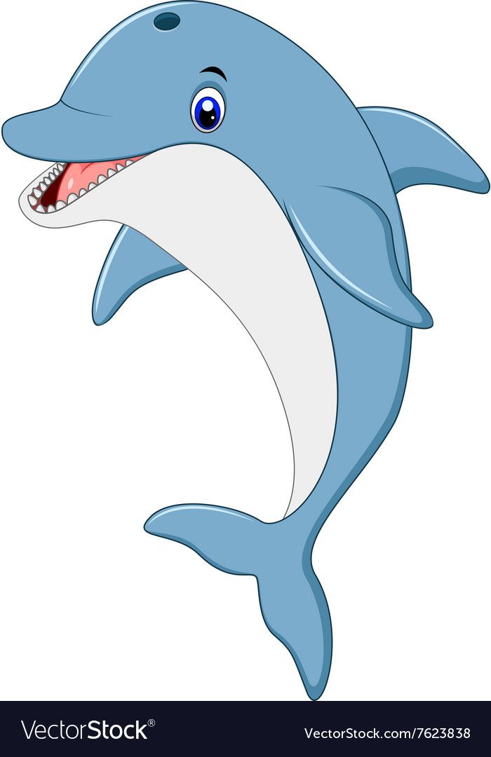 dolphin clipart standing