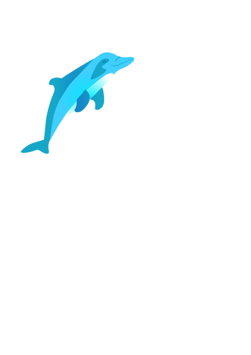 dolphins clipart animasi