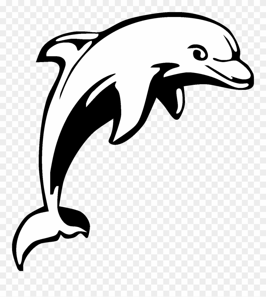 Dolphins clipart aquatic animal. Tribal sea tattoos black