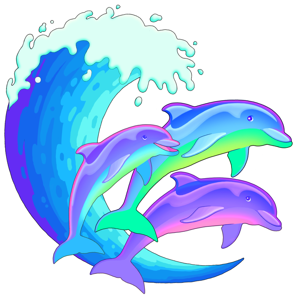 By rachels on deviantart. Dolphins clipart dolphin family