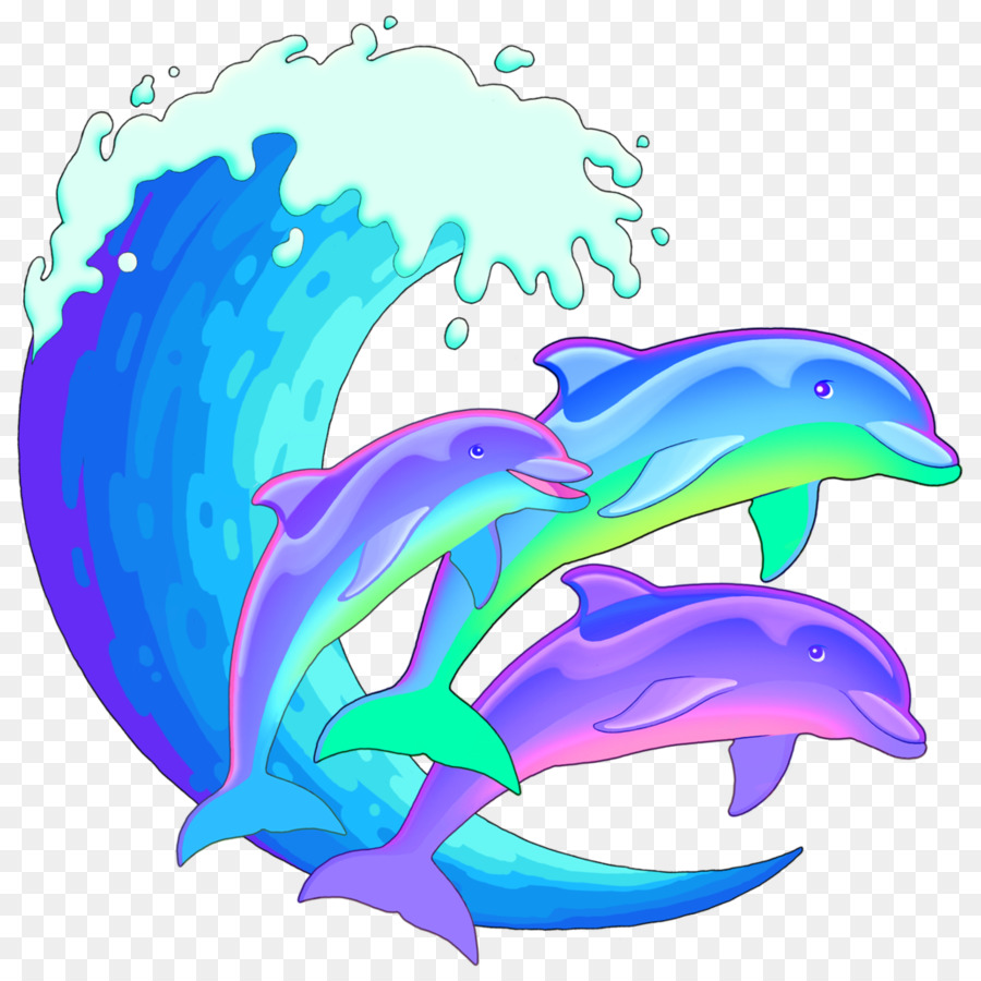 Painting cartoon illustration art. Dolphins clipart dolphin family