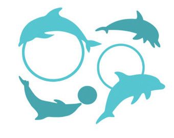 dolphins clipart monogram