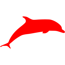 dolphins clipart red