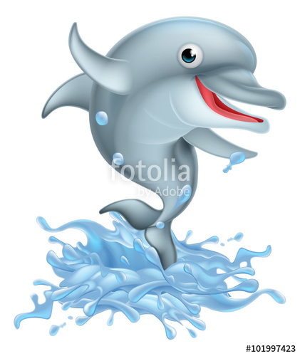 dolphins clipart splashing