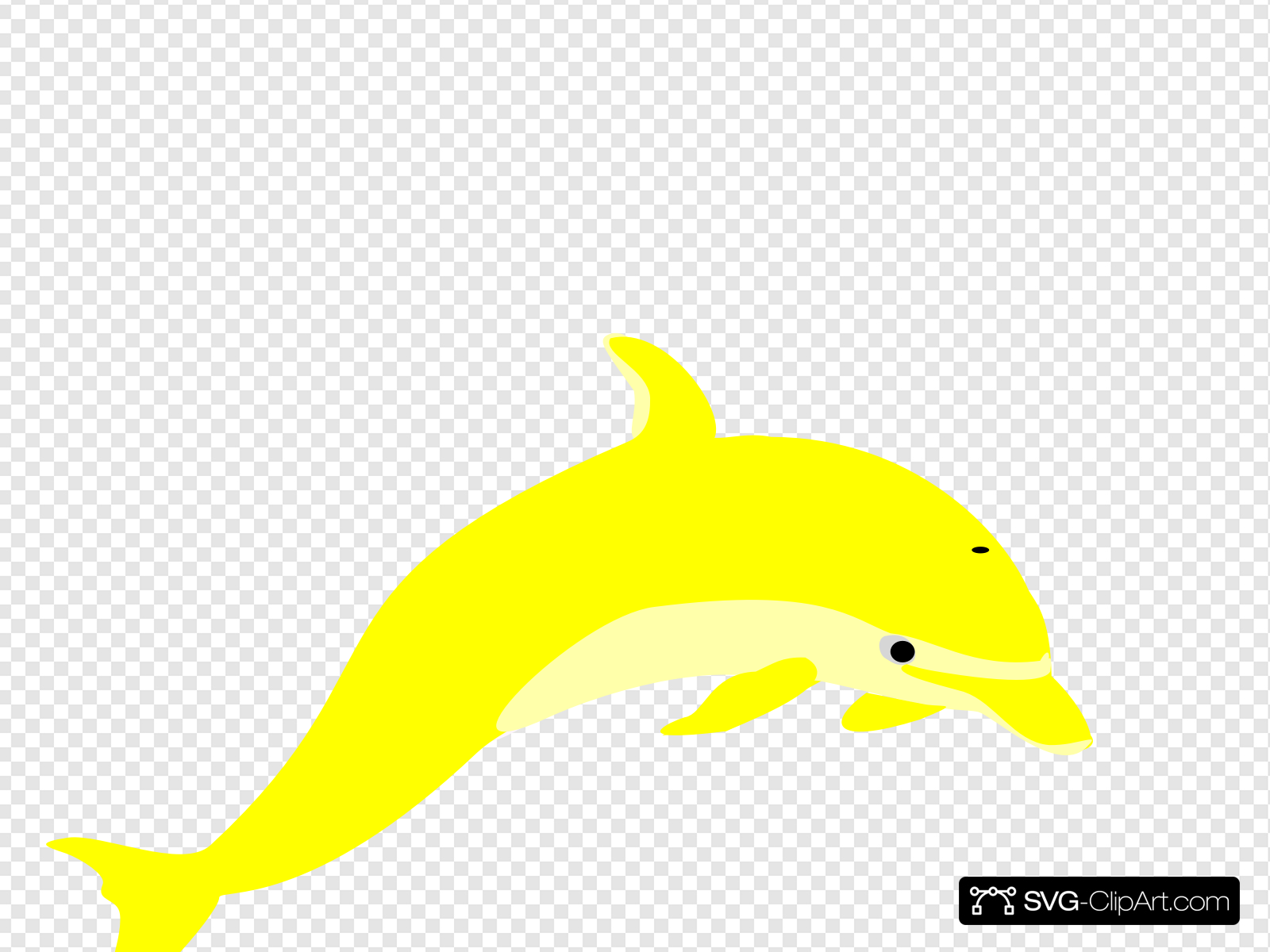 dolphins clipart yellow