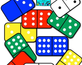 Etsy . Domino clipart color