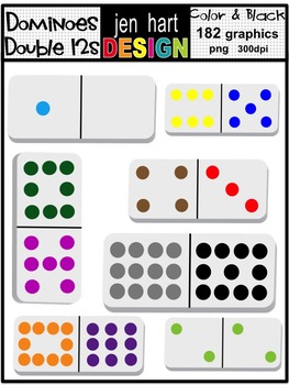 Domino clipart color. Clip art worksheets teachers