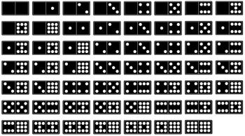 Dice and dominoes graphics. Domino clipart double nine
