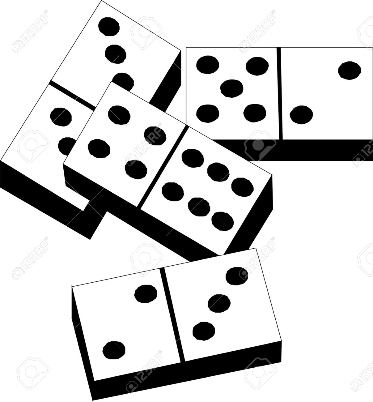 domino clipart drawing
