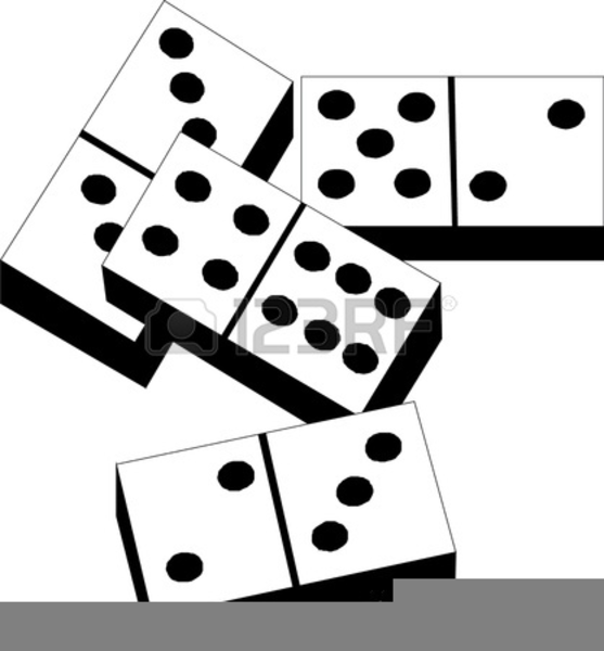 Domino clipart large. Dominoes game free images