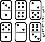 domino clipart outline