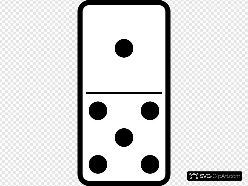 domino clipart outline