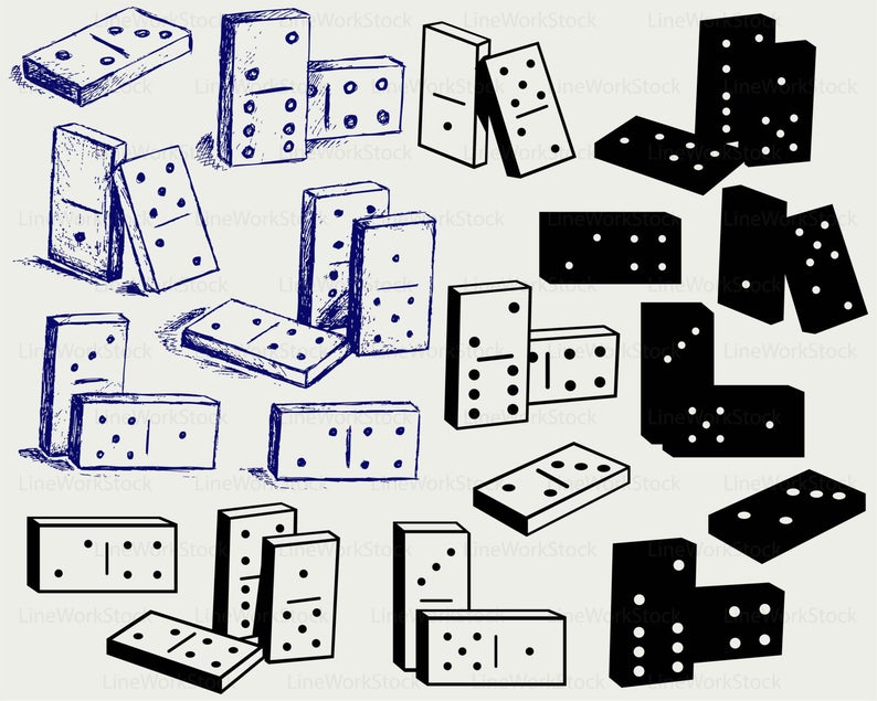 domino clipart svg