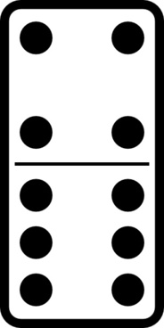 domino clipart vector
