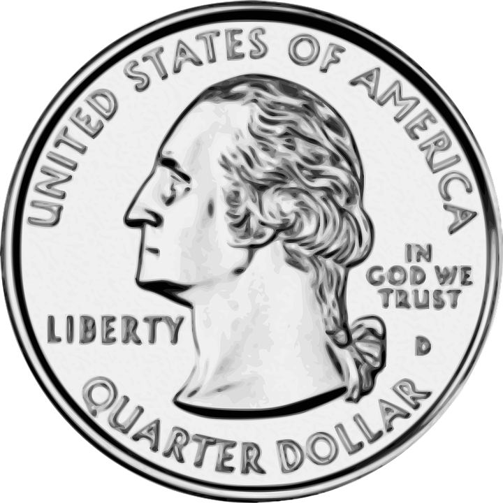 Coins quarter frames illustrations. Donation clipart money collection