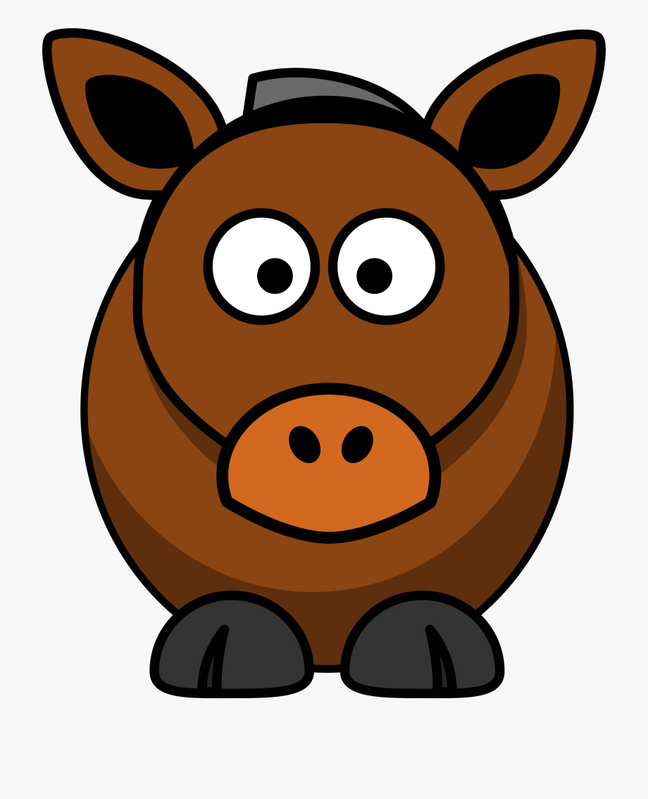 donkey clipart brown