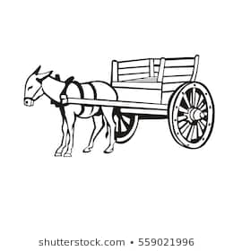 donkey clipart donkey cart