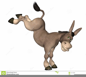 donkey clipart donkey kick