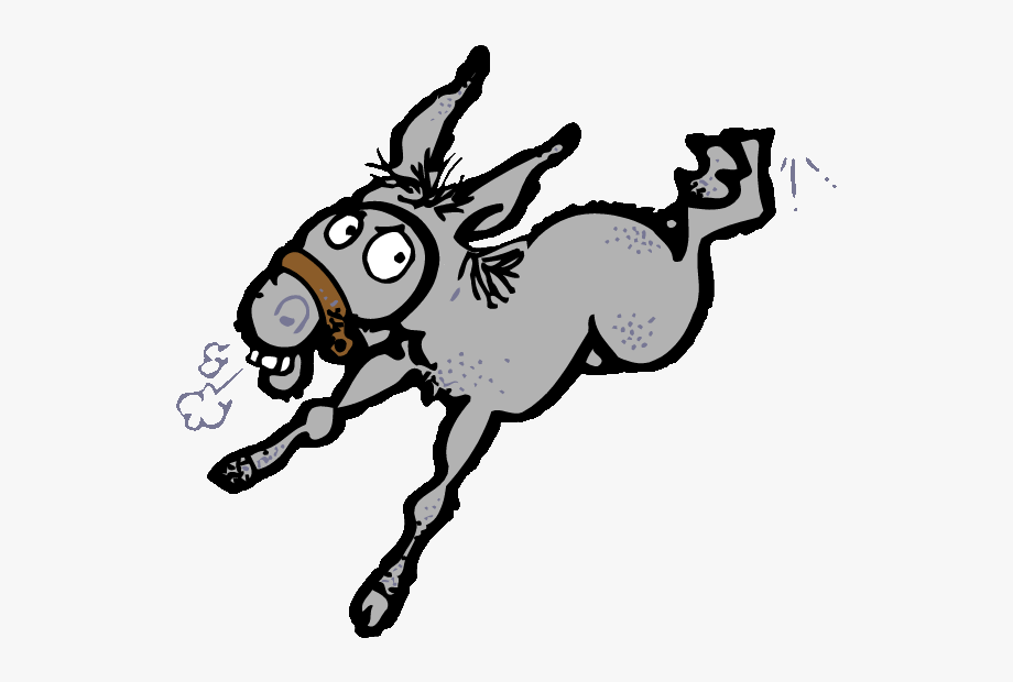 donkey clipart donkey kick
