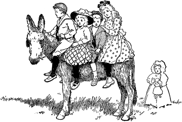 donkey clipart donkey ride